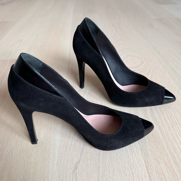 Barbara Bui Suede & Patent Leather Heels - Picture 5 of 12